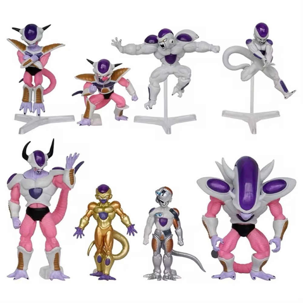 NEW 8pcs/set Dragon Ball Frieza Action Figure ALL Form Figurine Toys Gift 3~5in